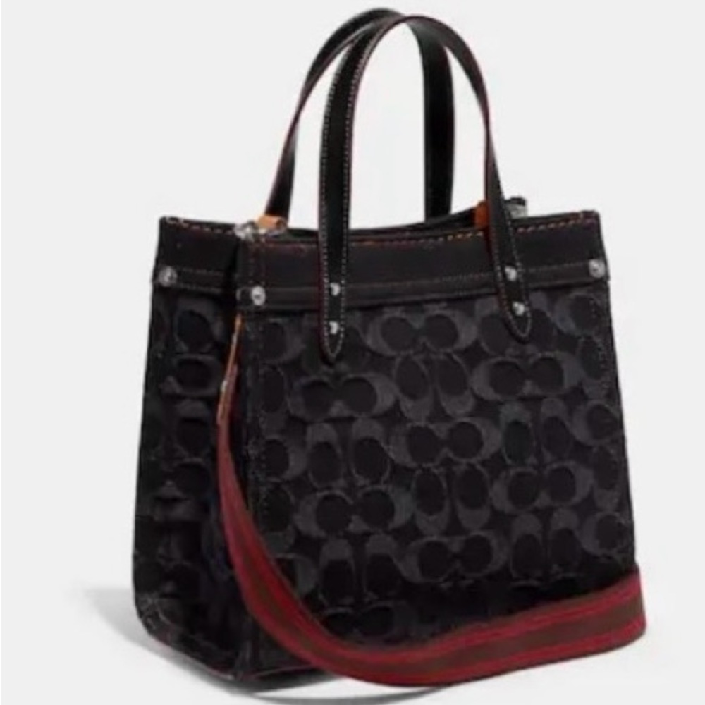 COACH Field Tote 22 In Signature Denim